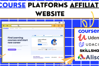 build course learning platforms affiliate website