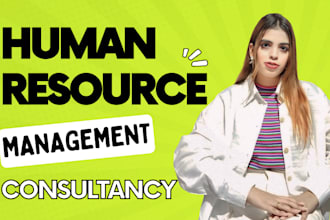 be your human resource HR consultant and manager