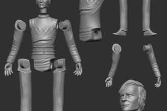 do toy 3d character for printings