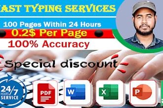 convert PDF to word, accurate data entry, fast typing, retyping, copy paste