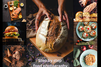 cook, shoot step by step food photography, video your recipe food photographer
