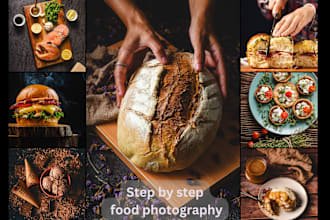 cook, shoot step by step food photography, video your recipe food photographer