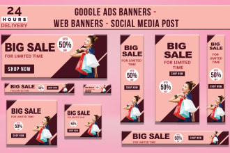 create web banner or ad or social media post
