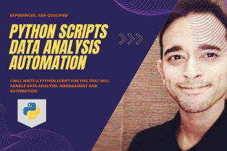 write custom python script, automation or web scraping code for you