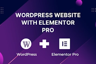 build or customize wordpress website with elementor pro