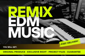 remix any song into edm dance music in 24 hours