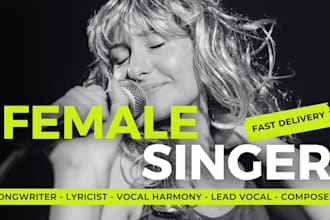 be your edm, pop female singer and songwriter
