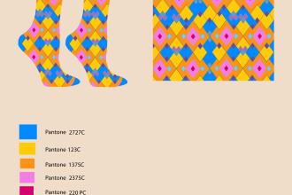 design beautiful socks print