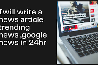 write news articles, blogs, SEO content, and google news