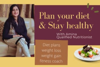 make healthy meal plans, diet plan for you as your nutritionist