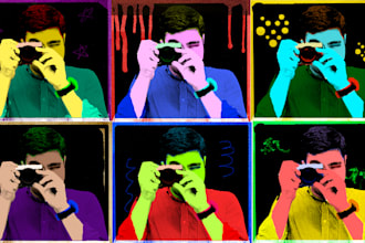 create an Andy Warhol style image from your photo