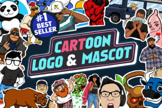 create your cartoon style logo or mascot