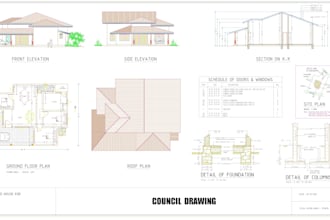 do autocad projects, 2d autocad works, 2d floor plan