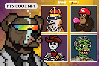 create custom nft art, nft design, nft collection, custom nft, pixel nft arts