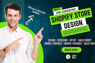 build professional shopify website and robust dropshipping store