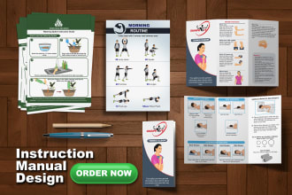 create instruction manual, step by step user guide PDF