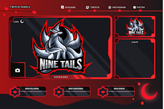 design graphics for streamers and twitch overlay