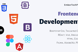 build fix responsive html css react frontend app webapp