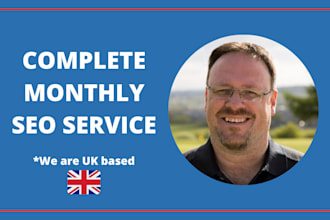 provide ongoing monthly SEO management for your website