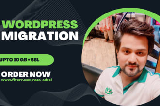 do wordpress migration, clone website, transfer website or wix to wordpress