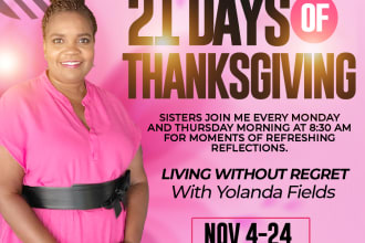 create a classy church flyer, event or online flyer design