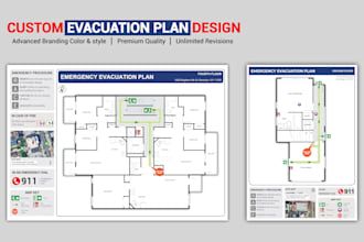 design a fire emergency evacuation plan for your building