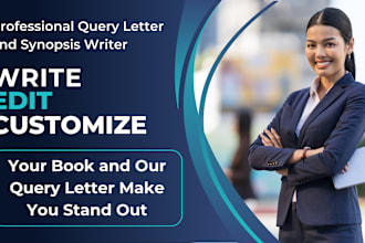 edit and write a professional query letter to get your book published