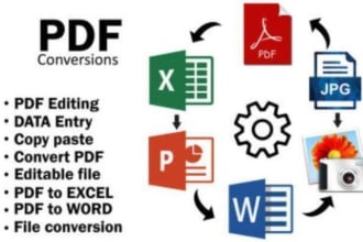 convert PDF files to word, excel, jpg, powerpoint or PDF a