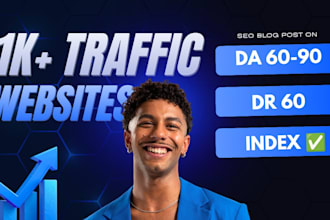 create backlink on  high da 60 to 90 and DR 60 websites