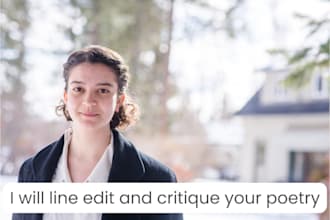 edit and critique your poems and manuscripts