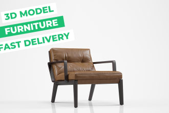 do 3d models and renders of furniture