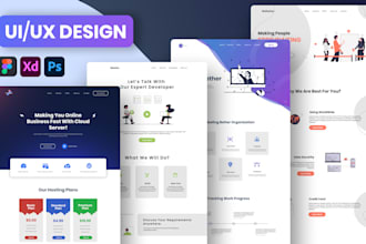 make stunning website and app ui ux, dashboard ui