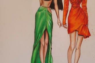 draw a fashion illustration