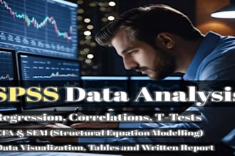 do statistical data analysis, visualization, cfa, SEM with spss, r, amos