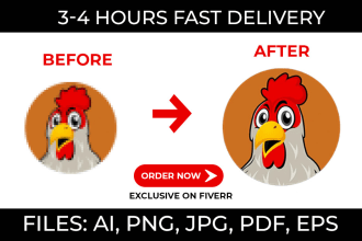 logo vectorize, fix, edit, revamp, modify, update, redesign