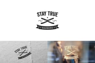 make an outstanding barber shop logo