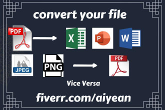 do converting jobs like word to PDF then etc