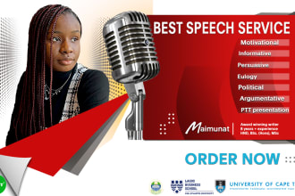 write an ingenious motivational, persuasive or informative speech