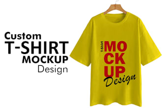 create t shirts mockups and apparel mockup in photoshop