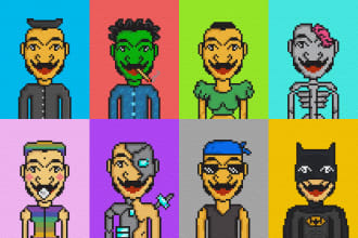 design amazing pixel art nfts for your collection