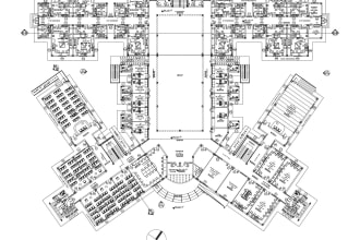 draw architectural working drawings, mep drawings, furniture layouts etc