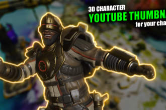 create apex legends 3d characters and thumbnails