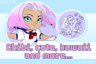 draw cute, kawaii and chibi illustrations