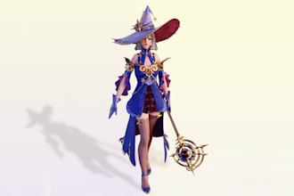 create a stylized 3d character for games or advertising