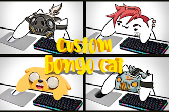 create a custom bongo cat for your stream