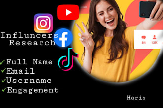 research and find best influncers for your influencer marketing campaign