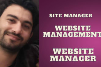 do your wordpress website management or will be site manager