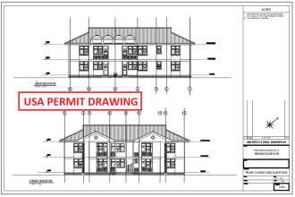 make permit drawing for USA