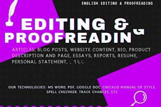 proofread an article with high accuracy