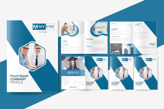 do amazing company profile, annual report, brochure, PDF business profile design